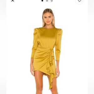 Nbd - Pandora Dress in Mustard Yellow - worn once size xs